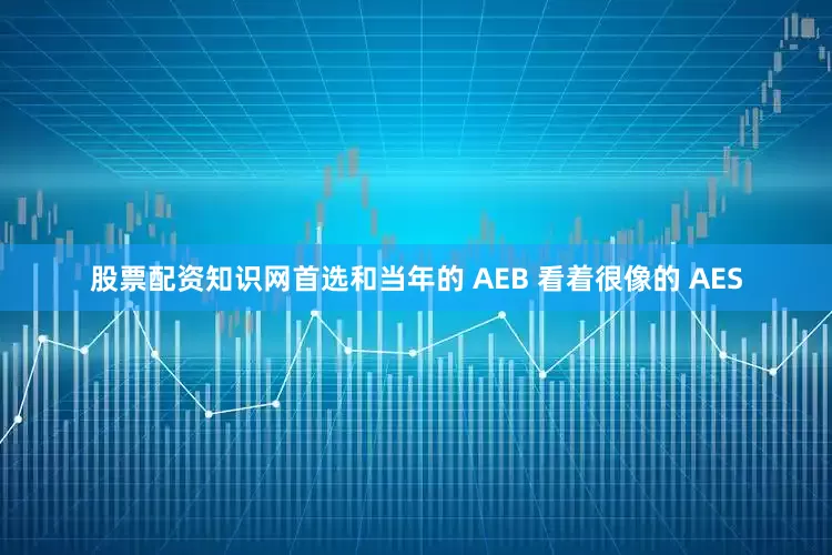 股票配资知识网首选和当年的 AEB 看着很像的 AES